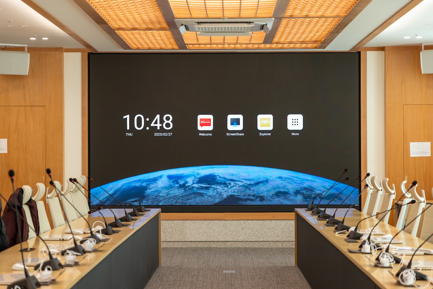 대학교 회의실 LED 전광판 구축 사례 150인치 디스플레이-02